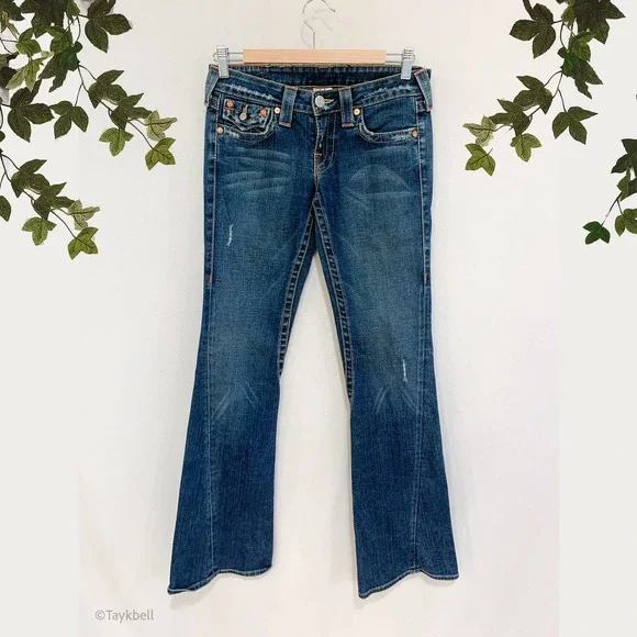 True Religion Heavyweight Flare Denim Jeans, 27 - Picture 1 of 12